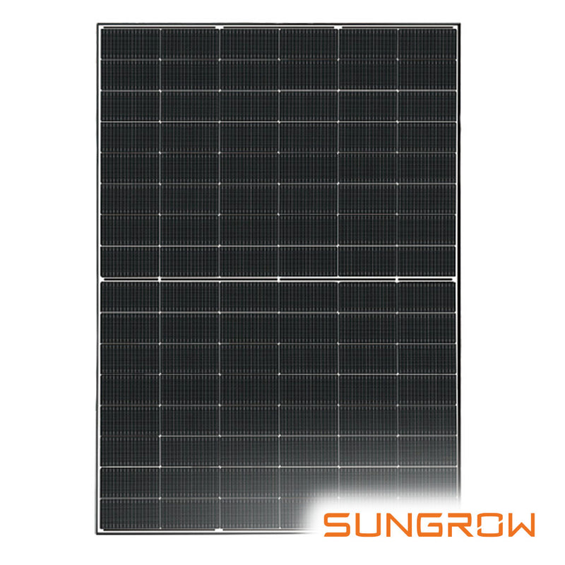 Solar Panel Sungrow N-Type Bifacial 470W Black Frame 30mm EVO2, 1.2m lead, 25-yr Warranty (SG-48TG4D-470 / IEC 61215-2021)