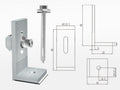 Mounting Mibet L Feet (MR-VI-01/MA)