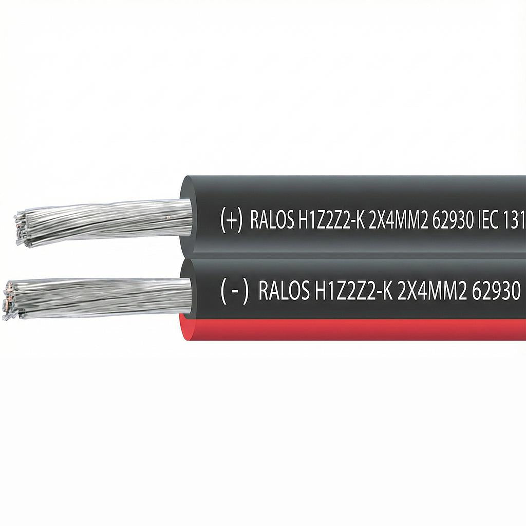 Accessory DC Solar Cable Tonglin 4mm2 1500V Dual Core 100m Roll meets AS/NZS 5033:2021