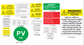 Accessory Grid Connect Label Kit w/Site Plan for General use meets AS/NZS 4777.1:2024 (ASE1150)
